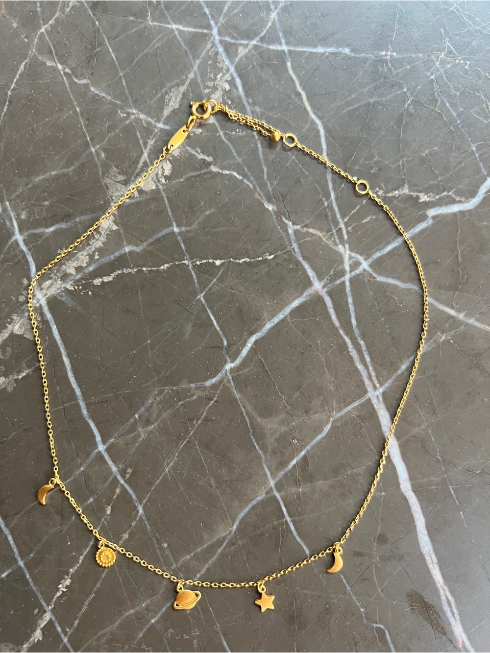 Satya Jewelry Gold Celestial Charm Necklace - Gold